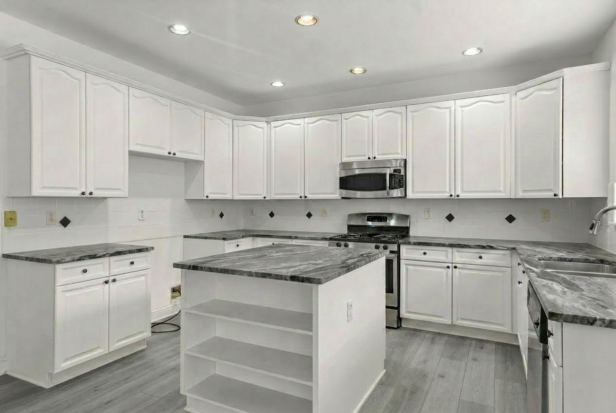 Kitchen (Grey & Black Stone + Grey Floor)